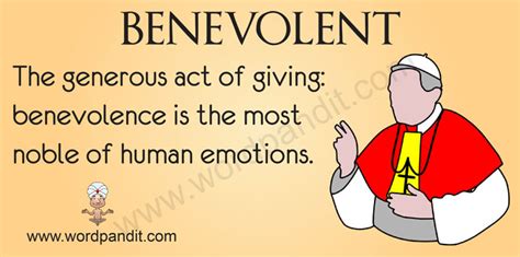 benevolent in English .